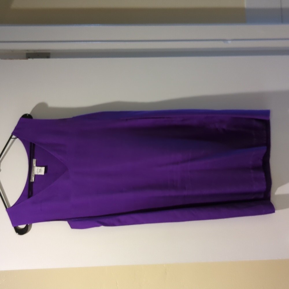 Diane Von Furstenberg purple silk dress size 4